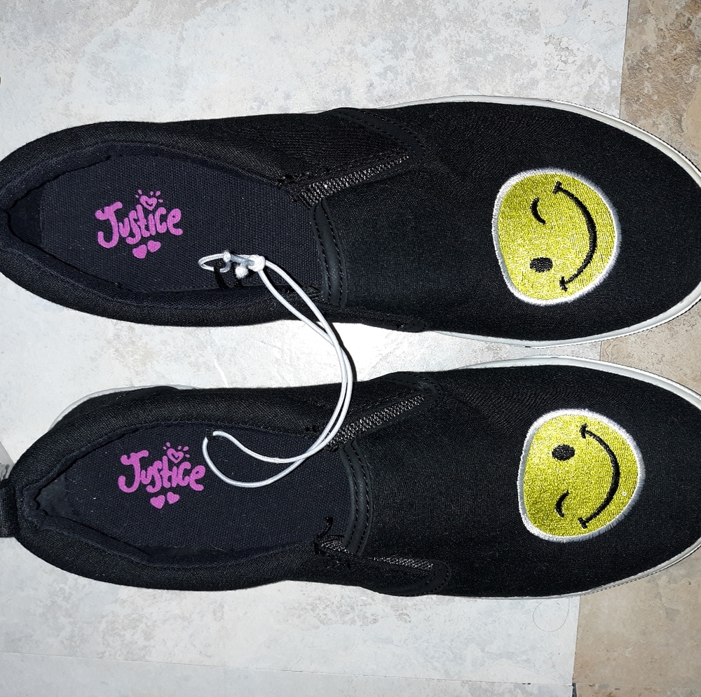 Brand new slip on emoji shoes